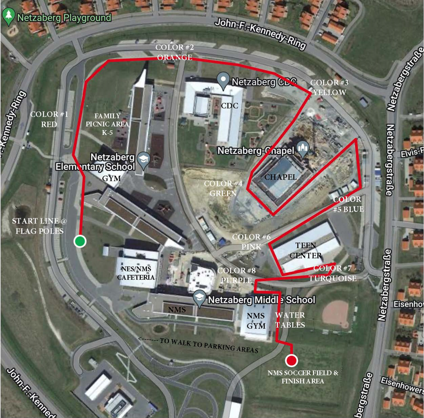 Colour run map